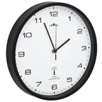 vidaXL Funkwanduhr Quarzwerk 31 cm Weiß & Schwarz