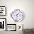 vidaXL Wanduhr mit Quarzwerk, Hygrometer und Thermometer 30 cm Weiß