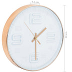 vidaXL Wanduhr Kupferoptik 30 cm
