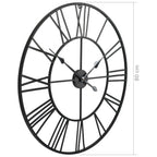 vidaXL Wanduhr Vintage mit Quarzwerk Metall 80 cm XXL