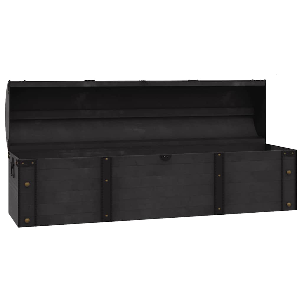 vidaXL Aufbewahrungstruhe Massivholz Vintage-Stil 120x30x40 cm