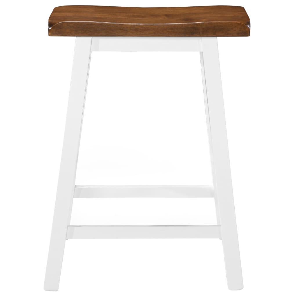 vidaXL Barhocker 2 Stk. Massivholz