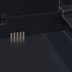 vidaXL Gartenschrank mit 1 Boden Schwarz