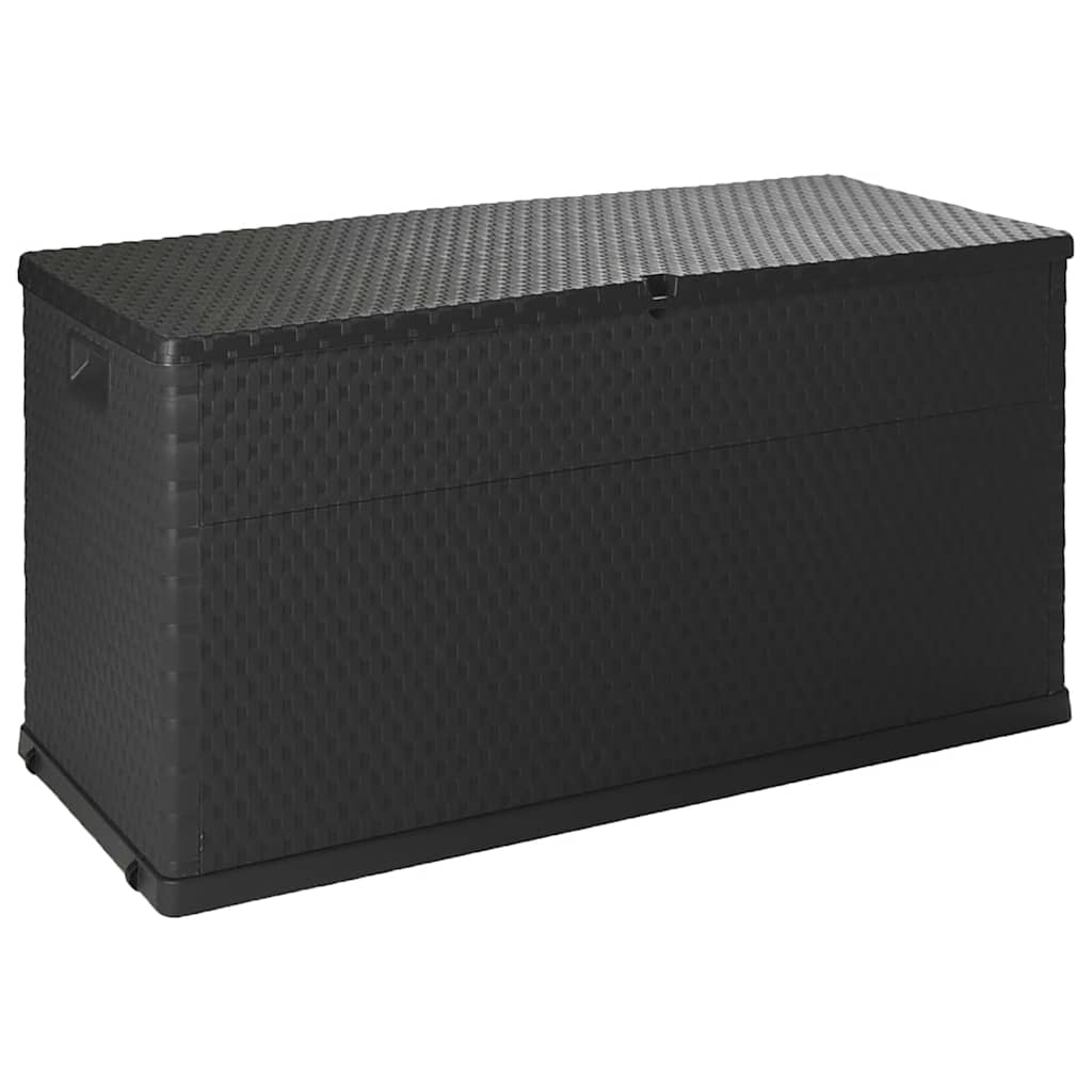 vidaXL Garten-Aufbewahrungsbox Braun 120x56x63 cm PP Rattan