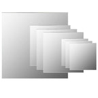 vidaXL 7-teiliges Wandspiegelset Quadratisch Glas