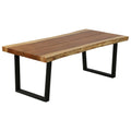 vidaXL Couchtisch Massivholz Suar 102x56x41 cm