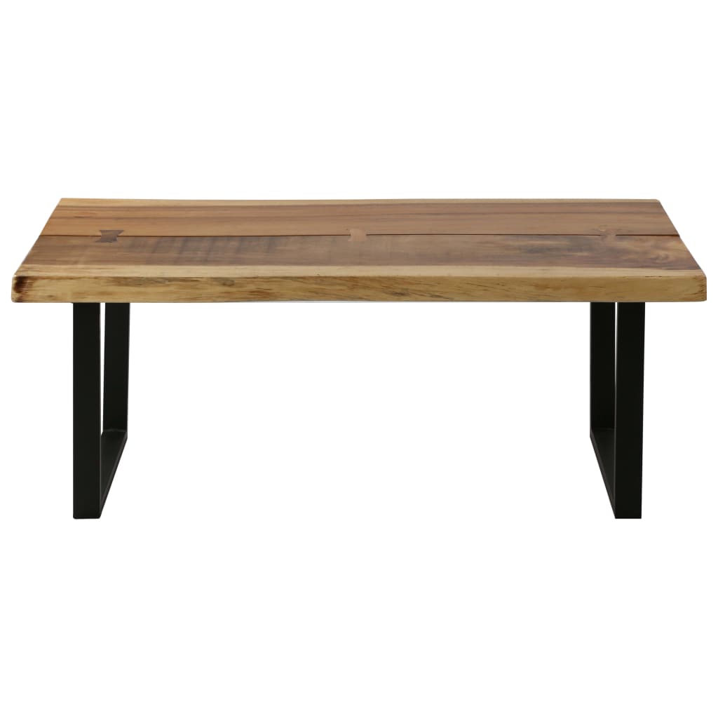 vidaXL Couchtisch Massivholz Suar 102x56x41 cm
