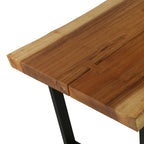 vidaXL Couchtisch Massivholz Suar 102x56x41 cm