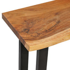 vidaXL Konsolentisch Suar-Holz Massiv 110 x 35 x 75 cm
