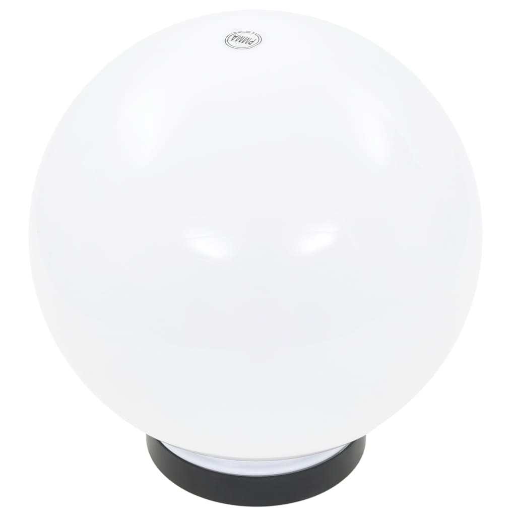 vidaXL LED-Gartenleuchten 2 Stk. Kugelförmig 20 cm PMMA