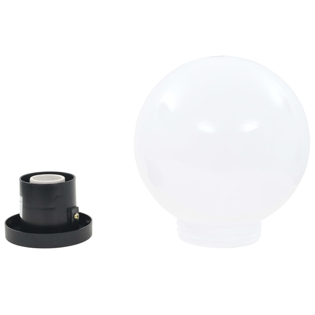 vidaXL LED-Gartenleuchten 2 Stk. Kugelförmig 20 cm PMMA