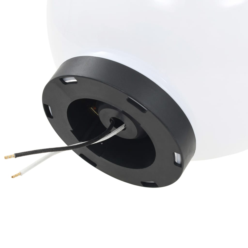 vidaXL LED-Gartenleuchten 2 Stk. Kugelförmig 20 cm PMMA