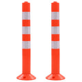 vidaXL Verkehrspoller 2 Stk. Kunststoff 75 cm