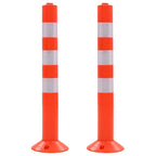 vidaXL Verkehrspoller 2 Stk. Kunststoff 75 cm