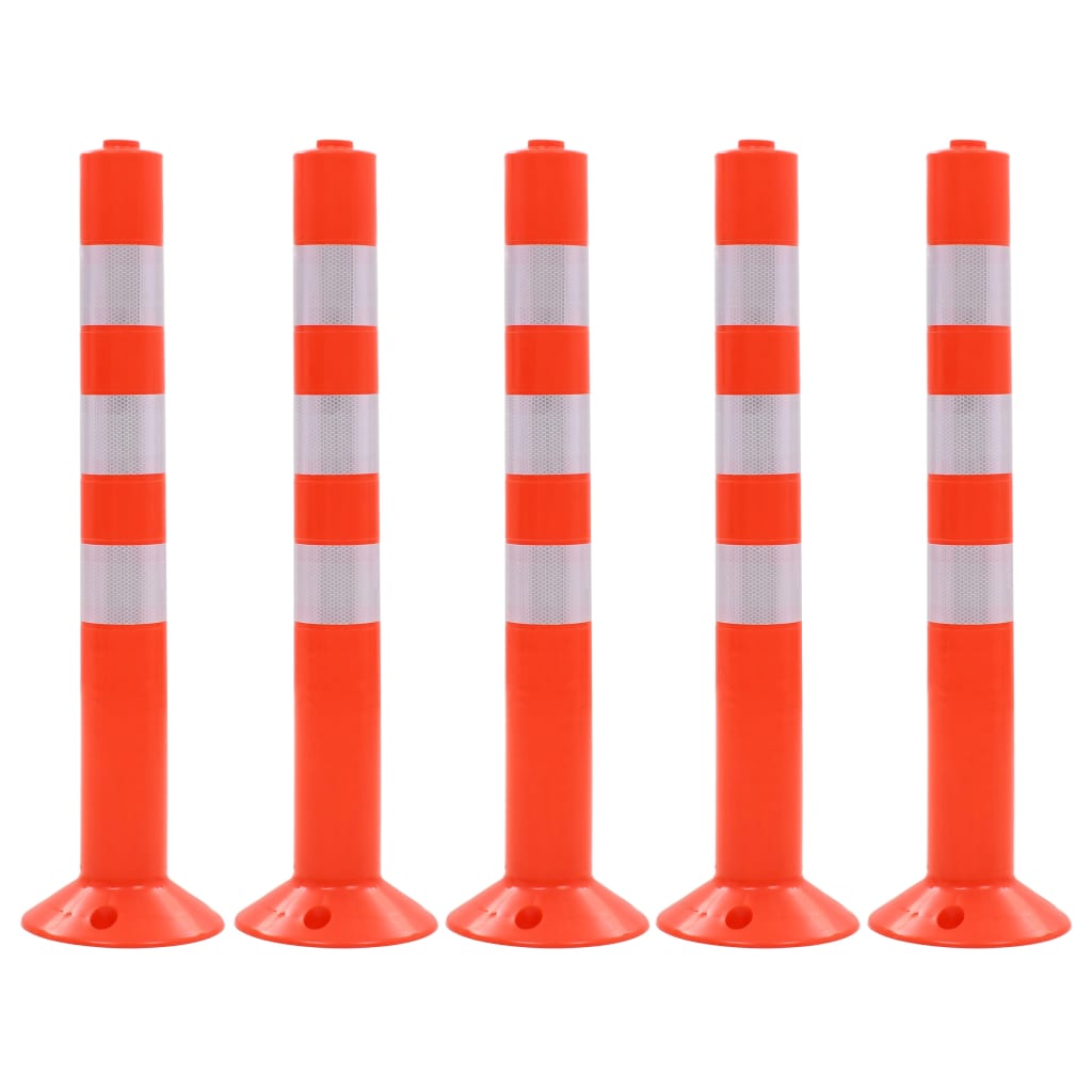 vidaXL Verkehrspoller 5 Stk. Kunststoff 75 cm