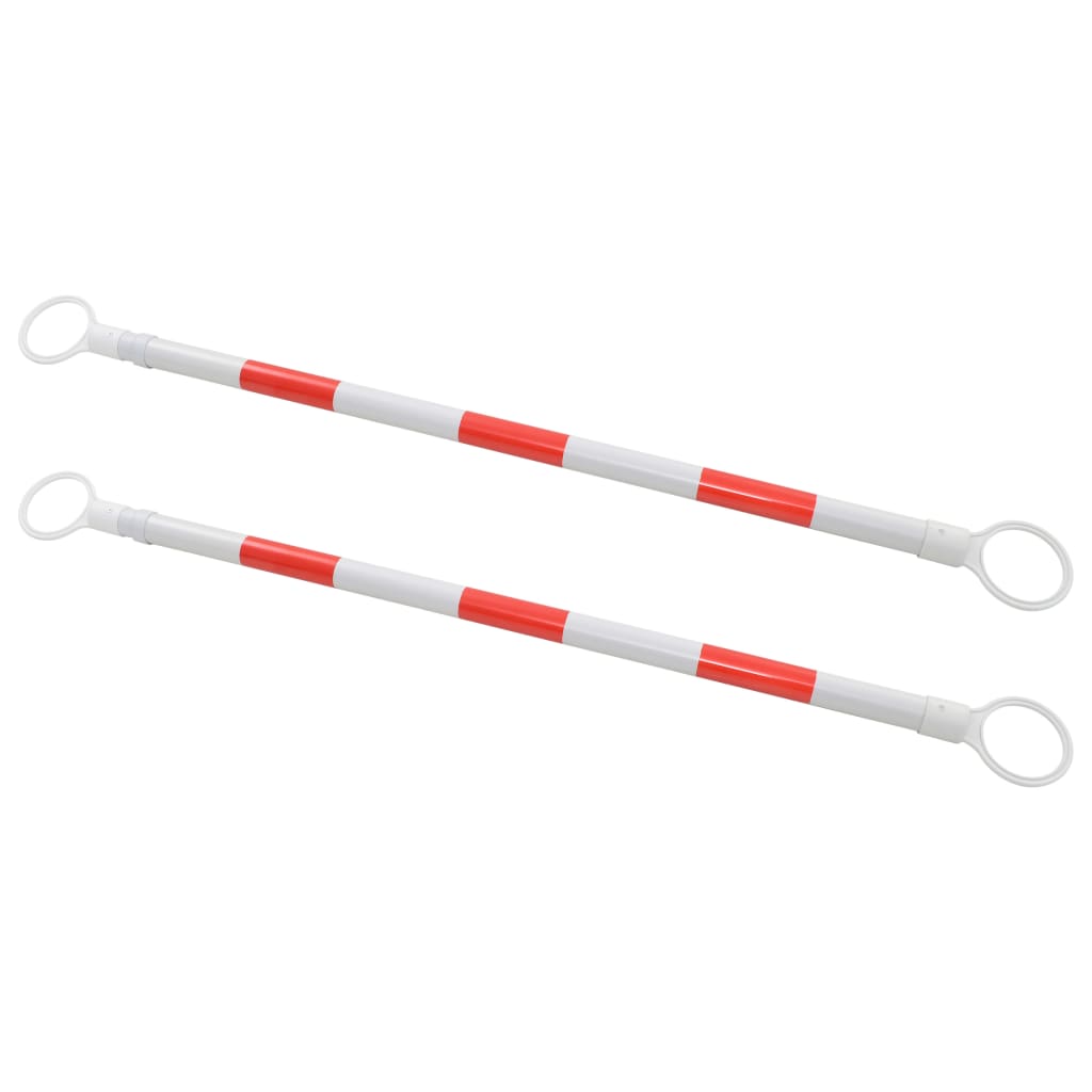 vidaXL Teleskopstangen für Leitkegel 2 Stk. Kunststoff 116-197 cm