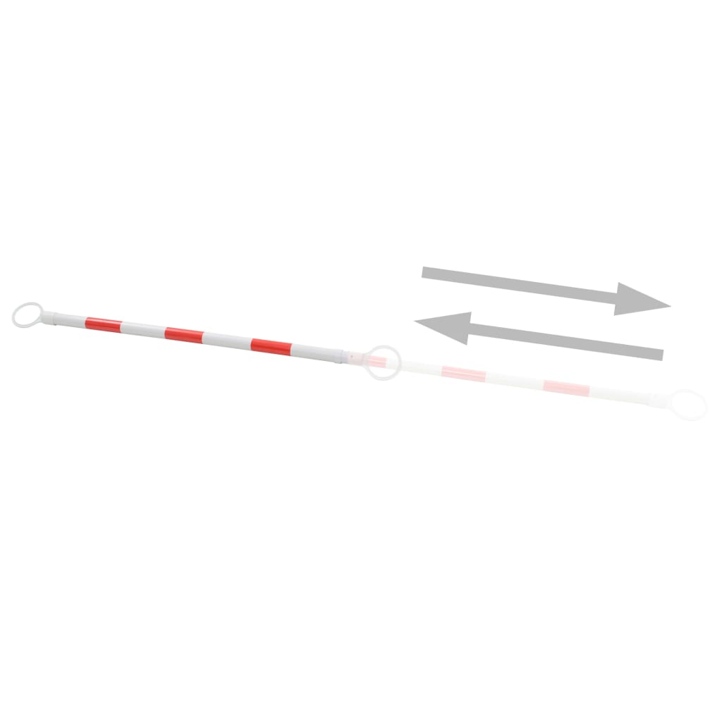 vidaXL Teleskopstangen für Leitkegel 2 Stk. Kunststoff 116-197 cm