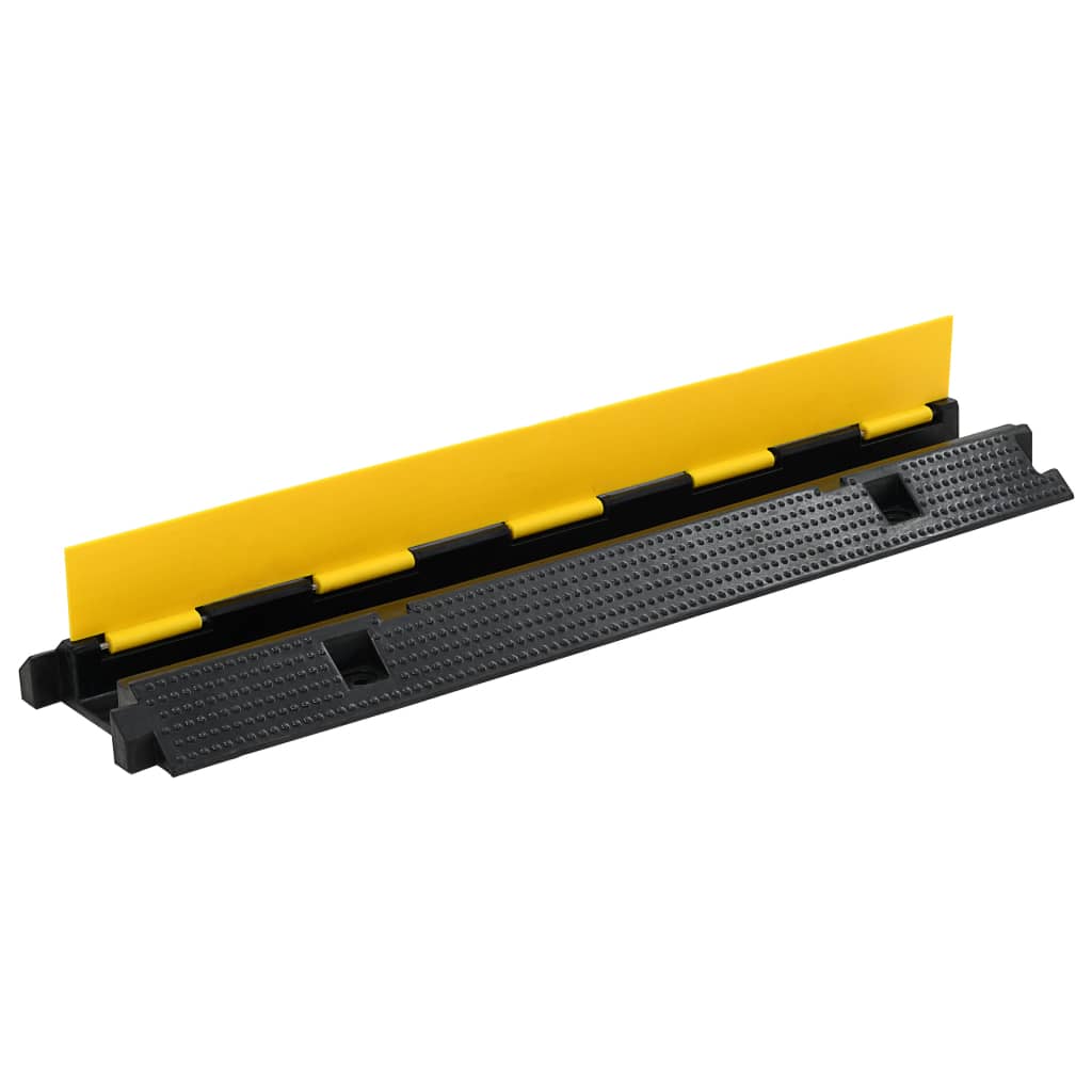 vidaXL Kabelbrücken 2 Stk. 1 Kanal Gummi 100 cm