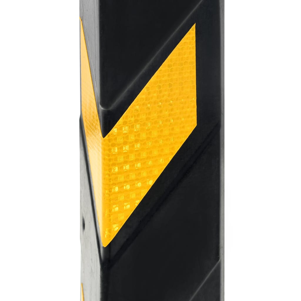 vidaXL Reflektierende Eckschützer 10 Stück Gummi 80 cm