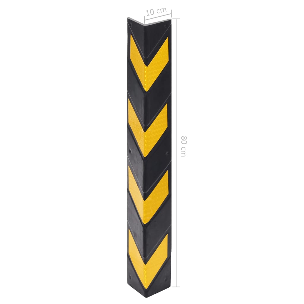 vidaXL Reflektierende Eckschützer 10 Stück Gummi 80 cm