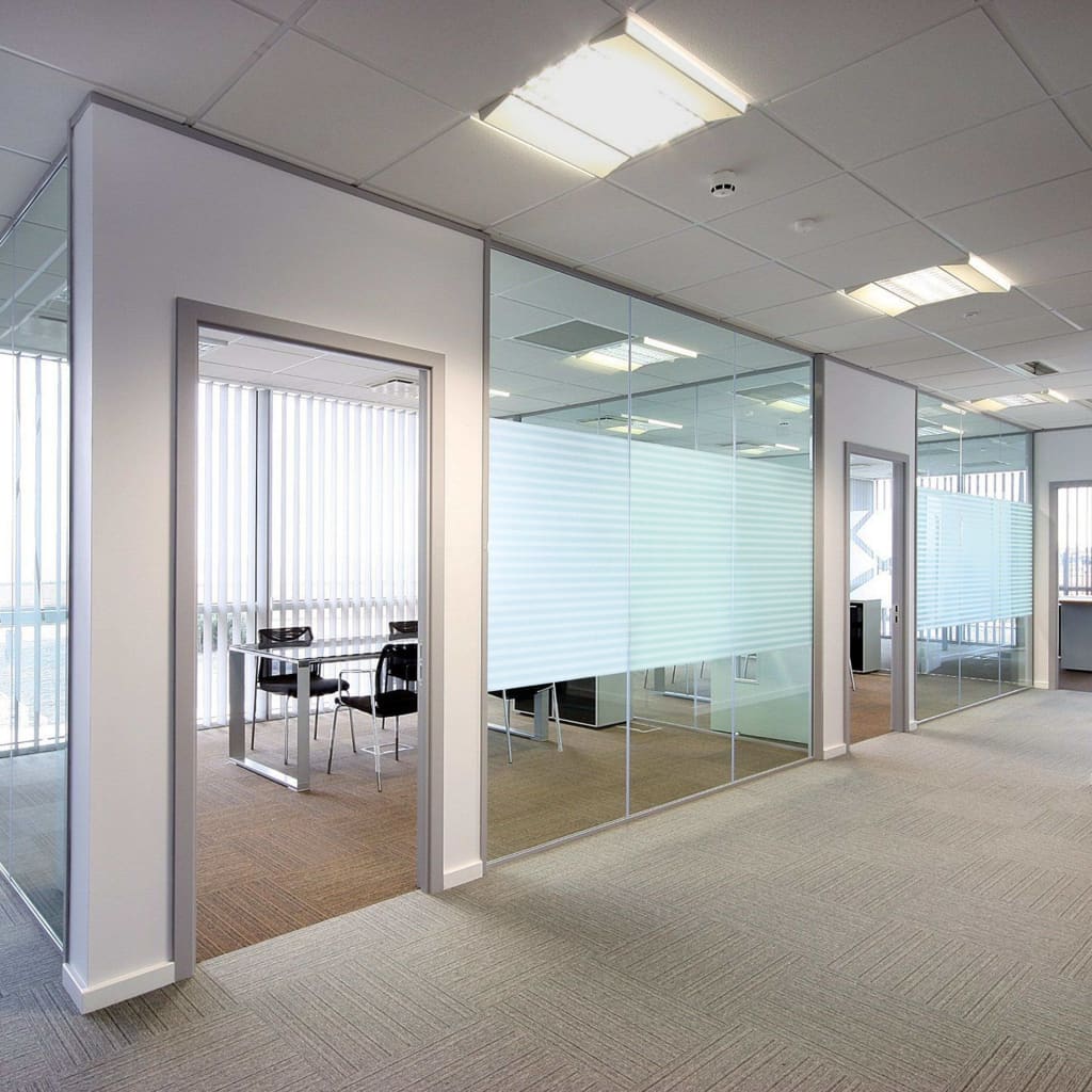 vidaXL Fensterfolie Matt Streifen-Design 0,9x5 m PVC