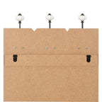 vidaXL Wandgarderobe mit 6 Haken 120 x 40 cm "LIVE LIFE"