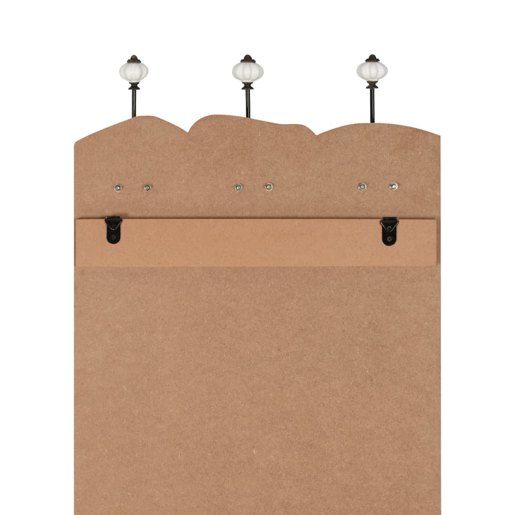 vidaXL Wandgarderobe mit 6 Haken 120x40 cm