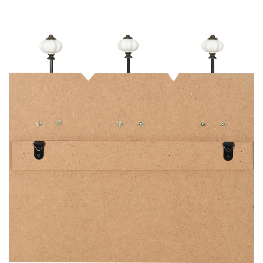 vidaXL Wandgarderobe mit 6 Haken 120 x 40 cm "FAMILY"