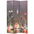 vidaXL Raumteiler klappbar 120 x 170 cm New York bei Nacht
