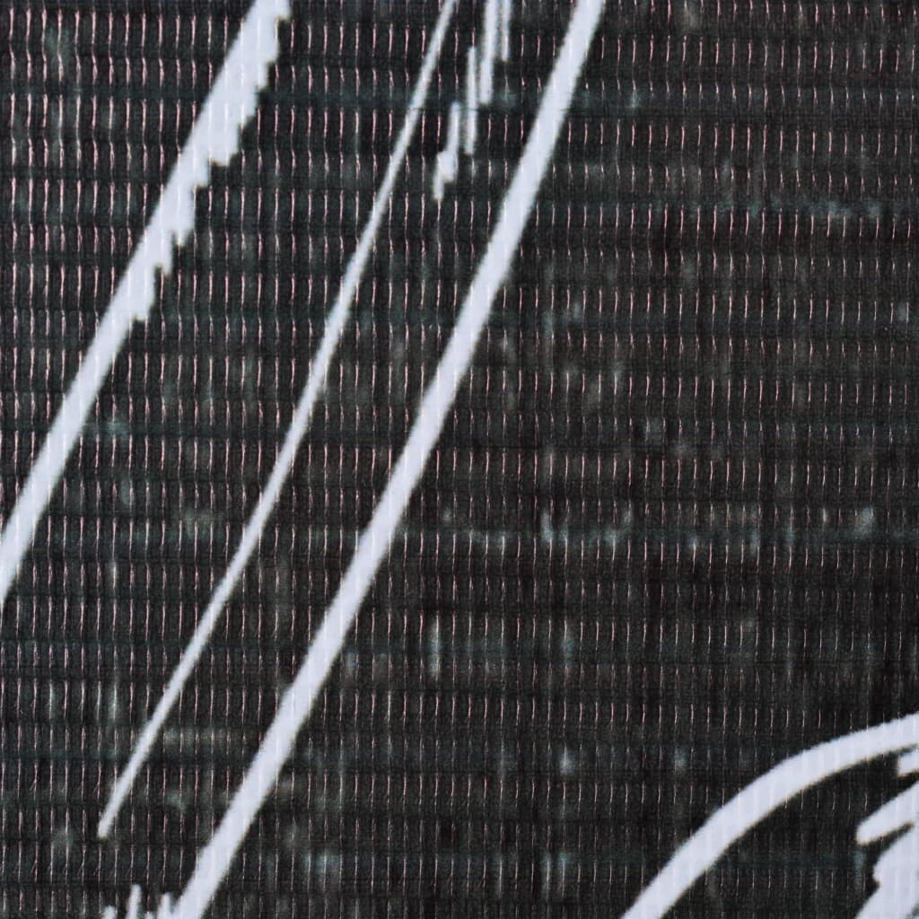vidaXL Raumteiler klappbar 120 x 170 cm Federn Schwarz-Weiß