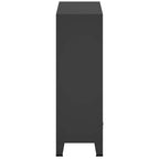 vidaXL Kleiderschrank Metall Industrie-Stil 67 x 35 x 107 cm Schwarz