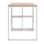 vidaXL Schreibtisch 120×60×75 cm Eichenbraun und Weiß