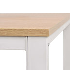 vidaXL Schreibtisch 120×60×75 cm Eichenbraun und Weiß