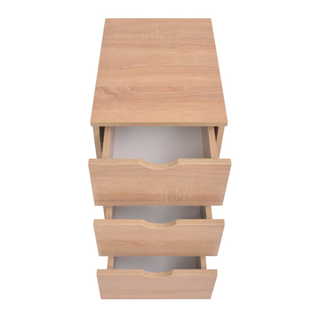 vidaXL Schubladenelement 33×45×60 cm Eichenbraun