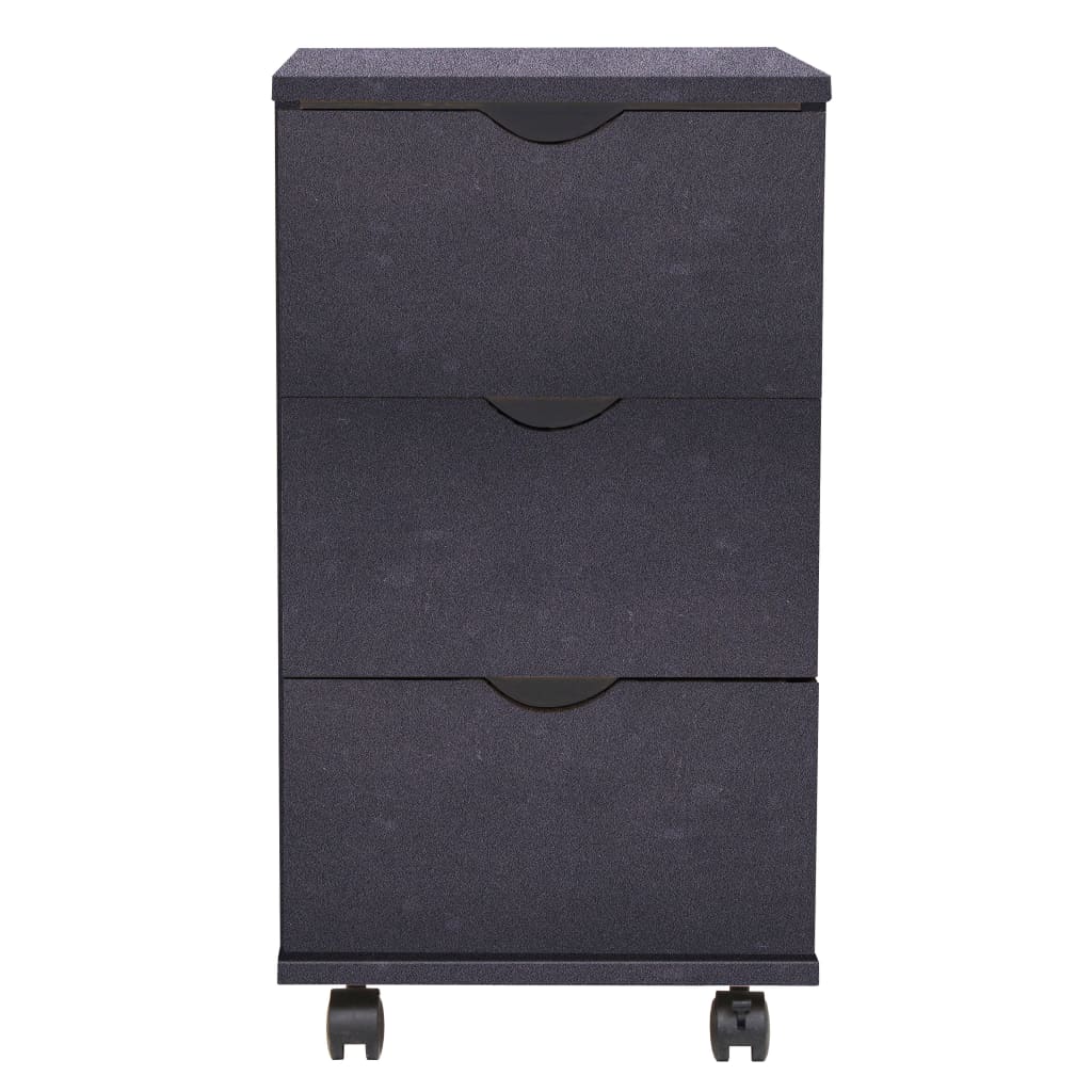 vidaXL Schubladenelement 33×45×60 cm Schwarz