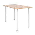 vidaXL Esstisch 120×60×73 cm Eichenbraun und Weiß