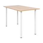 vidaXL Esstisch 120×60×73 cm Eichenbraun und Weiß