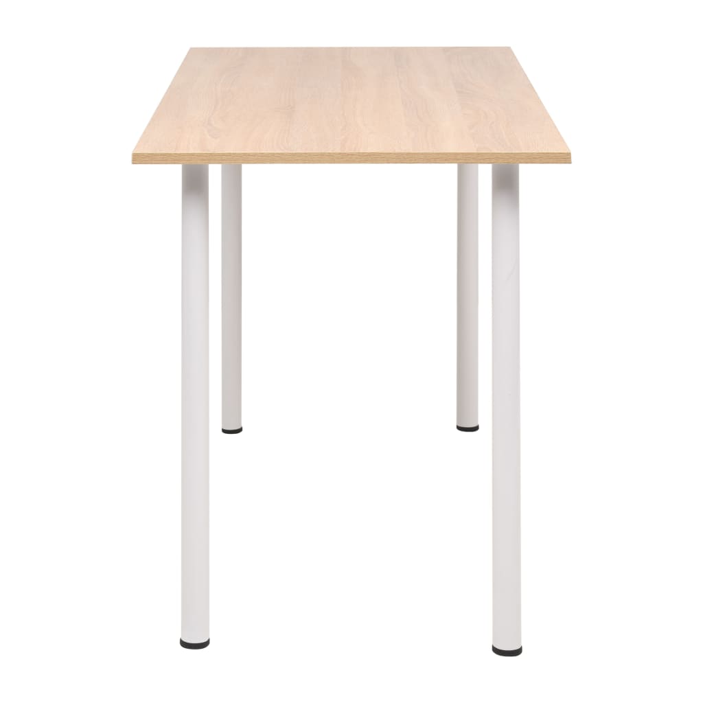 vidaXL Esstisch 120×60×73 cm Eichenbraun und Weiß