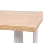 vidaXL Esstisch 120×60×73 cm Eichenbraun und Weiß
