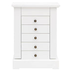 vidaXL Schmuckkasten mit Spiegel MDF 25 x 13,5 x 34 cm