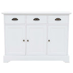 vidaXL Sideboard mit 3 Türen MDF und Kiefernholz 105x35x77,5 cm