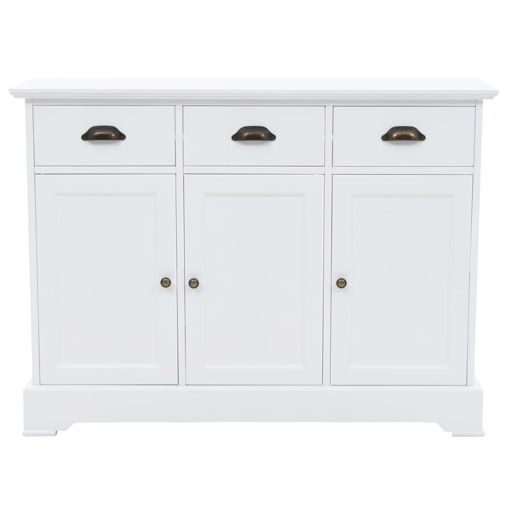 vidaXL Sideboard mit 3 Türen MDF und Kiefernholz 105x35x77,5 cm