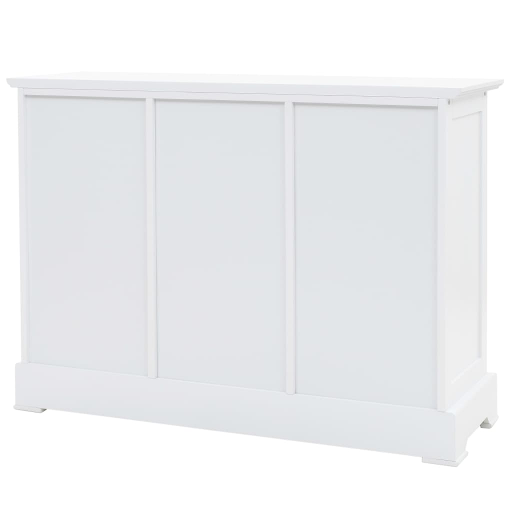 vidaXL Sideboard mit 3 Türen MDF und Kiefernholz 105x35x77,5 cm