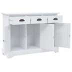 vidaXL Sideboard mit 3 Türen MDF und Kiefernholz 105x35x77,5 cm