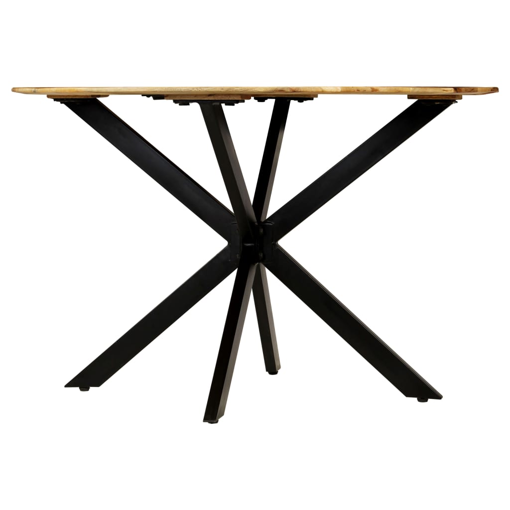 vidaXL Esstisch Raues Massives Mangoholz und Stahl 120x77 cm