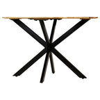 vidaXL Esstisch Raues Massives Mangoholz und Stahl 120x77 cm