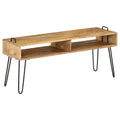 vidaXL TV-Tisch Massivholz Mango 110x35x45 cm