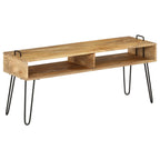 vidaXL TV-Tisch Massivholz Mango 110x35x45 cm