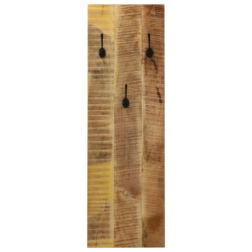 vidaXL Wandgarderobe 2 Stk. Mangoholz Massiv 36x110x3 cm