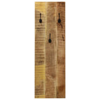 vidaXL Wandgarderobe 2 Stk. Mangoholz Massiv 36x110x3 cm
